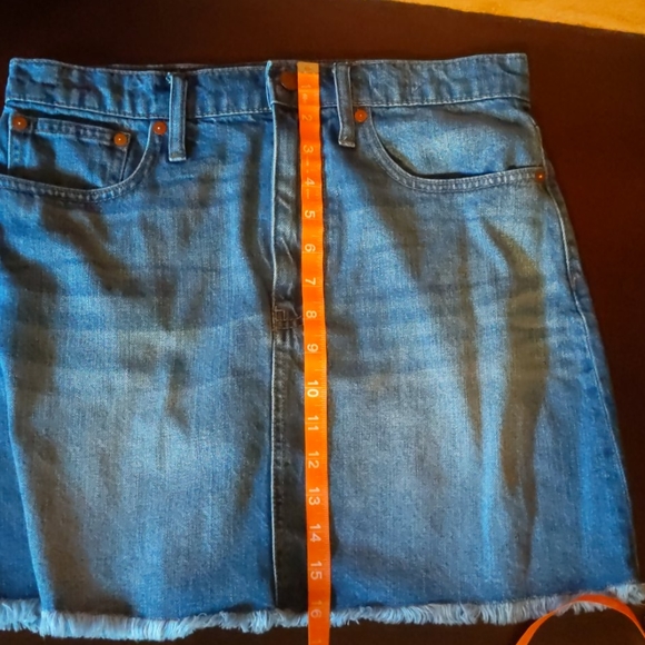 Madewell Rigid Denim A-Line Mini Skirt 29 - Picture 6 of 6